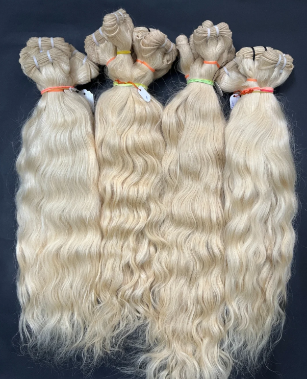 platinum blonde hair extension