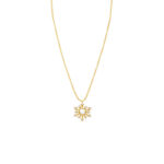 diamond pendant necklace in yellow gold