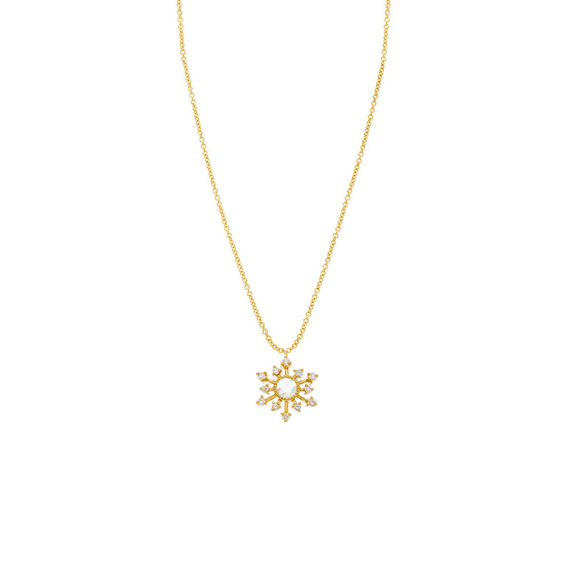 diamond pendant necklace in yellow gold