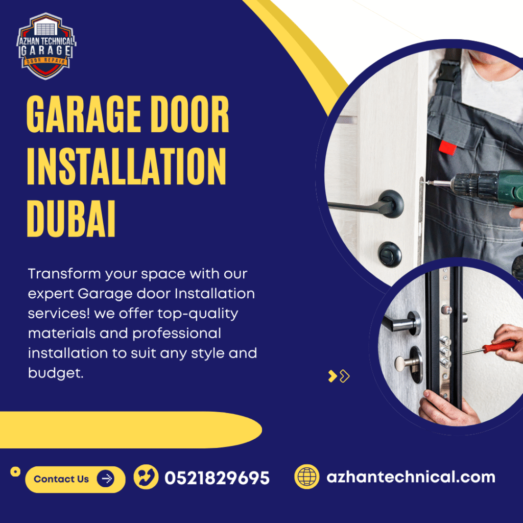 Garage door installation Dubai