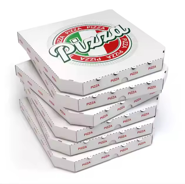 custom white pizza boxes
