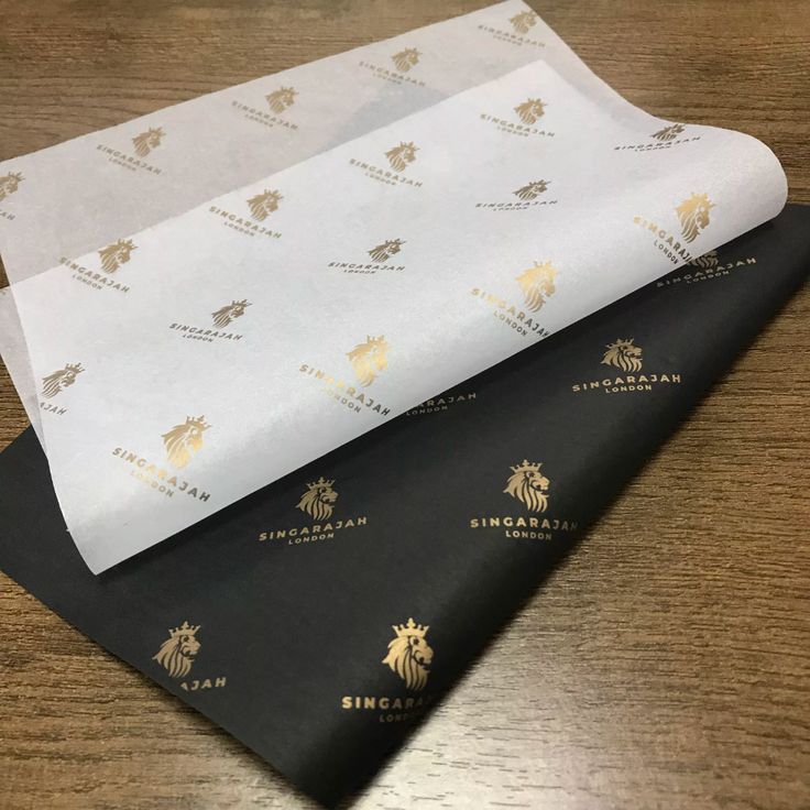 tissue paper with logo