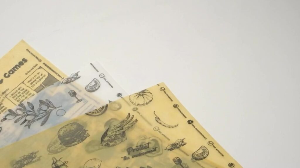 Custom greaseproof paper