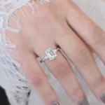 emerald cut diamond ring